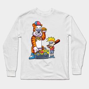 calvin and hobbes a radio connoisseur Long Sleeve T-Shirt